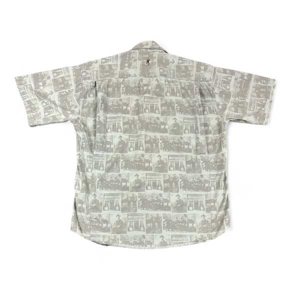 Browning Arms Shirt Adult MEDIUM Old Photographs Sportsman Fish Hunting Outdoor - Picture 2 of 6